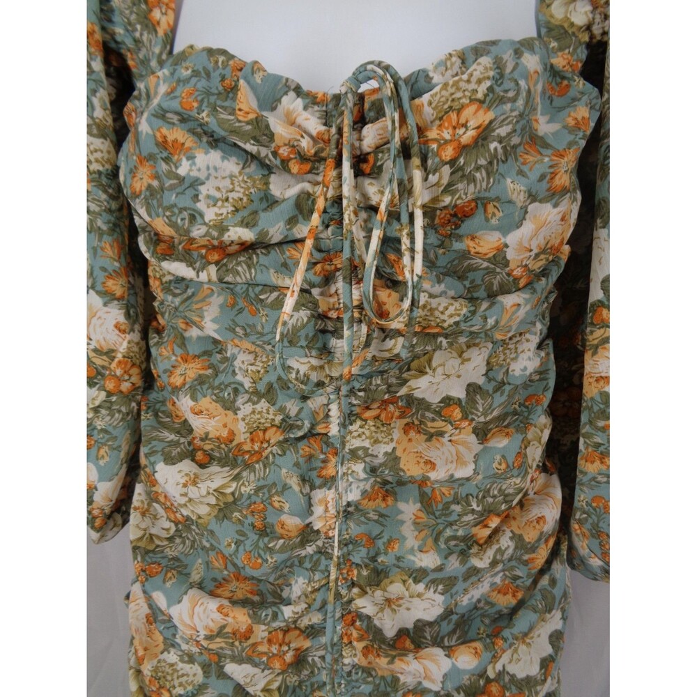 Hello Molly Floral Basque Country Mini Dress Small (4) Romantic Cottagecore New - Picture 10 of 16